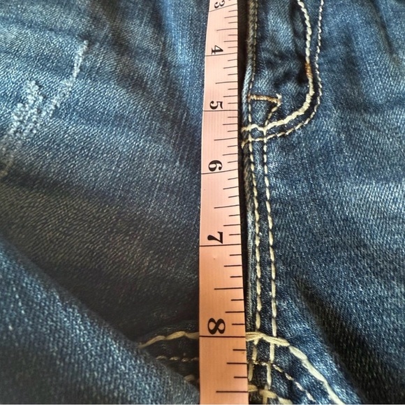 ROCK REVIVAL 💎 Isella Low Rise Skinny Jeans Size 27 Crystal Pocket ✨👖 - Picture 10 of 14